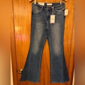 Velvet Women's Wide Leg Jeans in Deep Blue